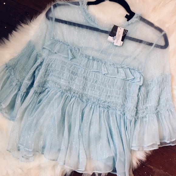 Topshop Babydoll Blouse - Picture 2 of 5